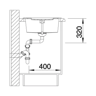 BLANCO METRA 5 S Silgranit tartufo odwracalny, korek auto. 517348