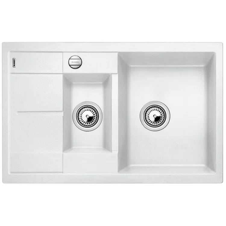 BLANCO METRA 6 S Compact Silgranit biały odwracalny, korek auto. 513468