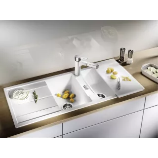 BLANCO METRA 9 Silgranit biały lewa 513269