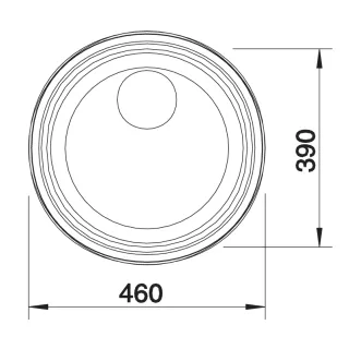 BLANCO RONDOSOL stal szczotkowana 513306