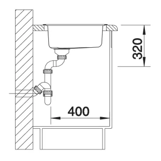 BLANCO RONDOSOL stal szczotkowana 513306