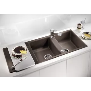 BLANCO ZIA 8 S Silgranit biały odwracalny 515597