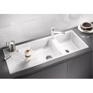 BLANCO ZIA 8 S Silgranit biały odwracalny 515597