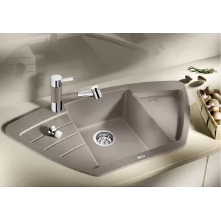 BLANCO ZIA 9 E Silgranit kawowy narożny 515074