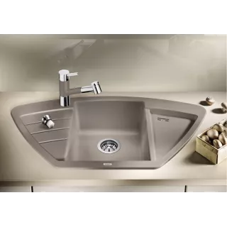 BLANCO ZIA 9 E Silgranit antracyt narożny 514764