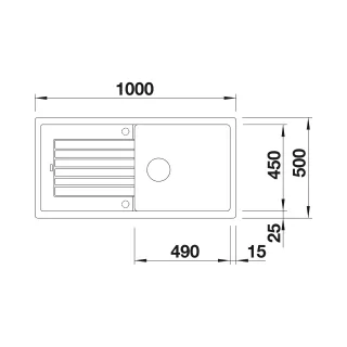 BLANCO ZIA XL 6 S Silgranit biały odwracalny 517571
