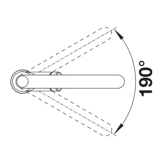 BLANCO CARENA-S Vario Silgranit-Look szarość skały/chrom 521359