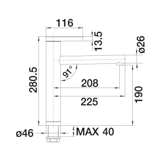 BLANCO LINEE chromowana 517594