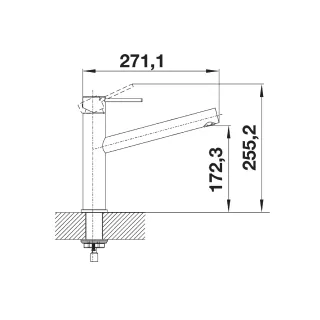 BLANCO AMBIS stal szczotkowana 523118