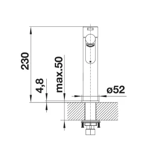 BLANCO AMBIS stal szczotkowana 523118