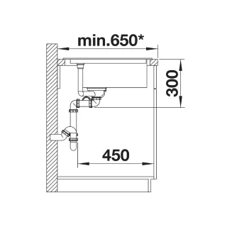 BLANCO DELTA II Silgranit tartufo narożny, korek auto., InFino, odsączarka stalowa 523666