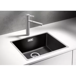 BLANCO SUBLINE 340/160-U Silgranit kawowy prawa, InFino 523567