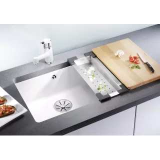 BLANCO SUBLINE 500-U Ceramika PuraPlus biały połysk, InFino 523733