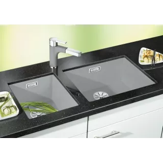BLANCO SUBLINE 500-U Silgranit kawowy, InFino 523441