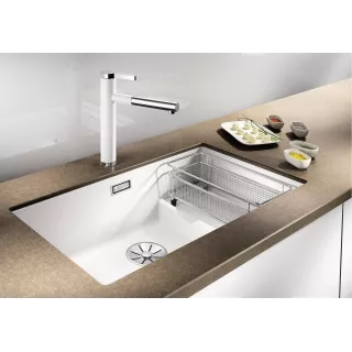 BLANCO SUBLINE 700-U Level Silgranit kawowy, InFino, koszyk stalowy 523461