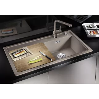 BLANCO ZENAR XL 6 S Silgranit biały lewa, korek auto., InFino 524001