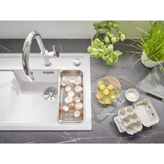 BLANCO ZENAR XL 6 S Silgranit biały lewa, korek auto., InFino 524001