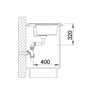 BLANCO ZENAR XL 6 S Silgranit tartufo lewa, korek auto., InFino 524007