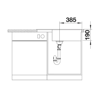 BLANCO ZIA XL 6 S Compact Silgranit antracyt odwracalny, korek auto. 523263