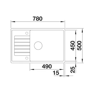BLANCO ZIA XL 6 S Compact Silgranit kawowy odwracalny 523282