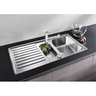 BLANCO CLASSIC Pro 6 S-IF stal polerowana odwracalny, korek auto., InFino, odsączarka stalowa 523665