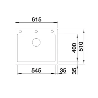 BLANCO PLEON 6 Silgranit antracyt, korek auto., InFino 523686