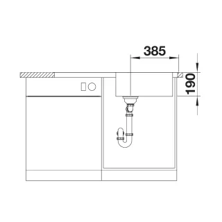 BLANCO DINAS XL 6 S stal szczotkowana, odwracalny 524254