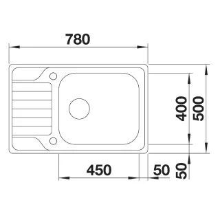 BLANCO DINAS XL 6 S Compact stal szczotkowana, odwracalny, korek auto. 525120
