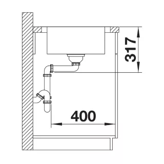 BLANCO DINAS XL 6 S Compact stal szczotkowana, odwracalny, korek auto. 525120