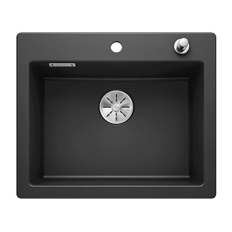 BLANCO PALONA 6 Ceramika PuraPlus czarny, korek auto., InFino 524738