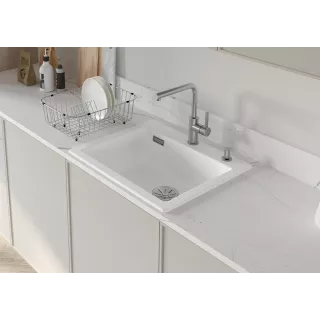 BLANCO PALONA 6 Ceramika PuraPlus czarny, korek auto., InFino 524738