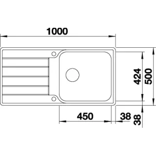BLANCO CLASSIMO XL 6 S-IF stal polerowana odwracalny, korek auto., PushControl, InFino 525327