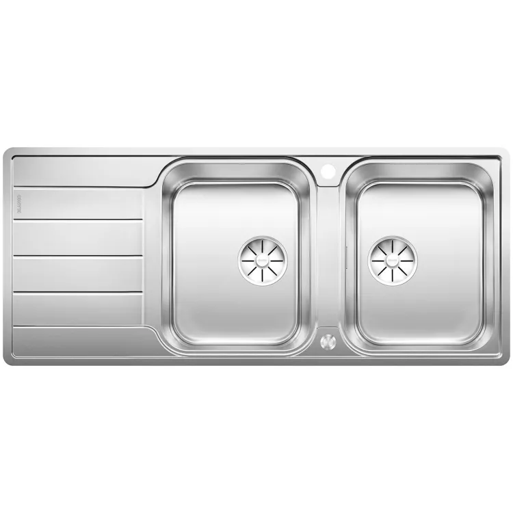 BLANCO CLASSIMO 8 S-IF stal polerowana odwracalny, korek auto., PushControl, InFino 525332