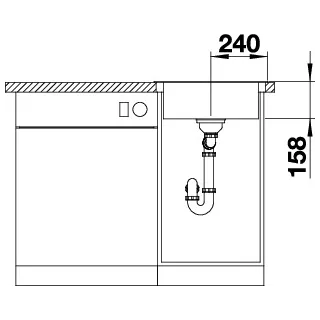 BLANCO DANA 45 stal matowa 525322
