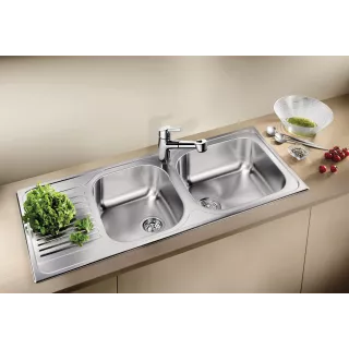 BLANCO TIPO 45 S Compact stal matowa, korek auto. 514104