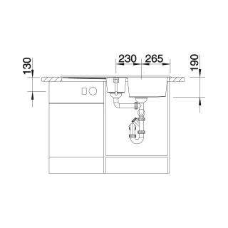 BLANCO METRA 6 S Silgranit czarny odwracalny 525927