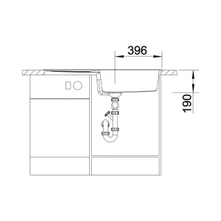 BLANCO METRA XL 6 S Silgranit czarny odwracalny, korek auto. 525931