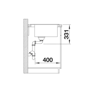 BLANCO PLEON 6 Silgranit czarny, InFino 525953