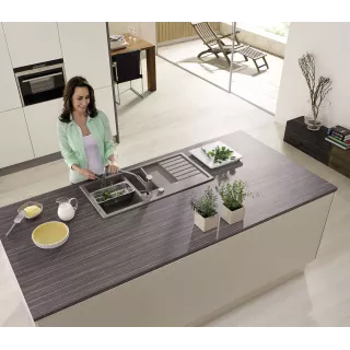 BLANCO SONA 6 S Silgranit czarny odwracalny 525975