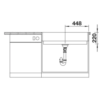 BLANCO VINTERA XL 9-UF Silgranit tartufo, InFino 526107