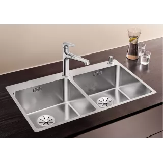 BLANCO ANDANO 400/400-IF/A stal polerowana, korek auto., InFino, PushControl 525249