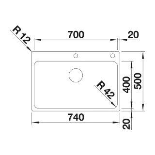 BLANCO SOLIS 700-IF/A stal szczotkowana, korek auto., InFino, PushControl 526127