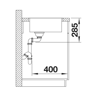 BLANCO SUPRA 400-IF stal szczotkowana 526350
