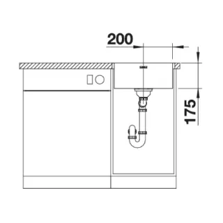 BLANCO SUPRA 400-IF/A stal szczotkowana 526352