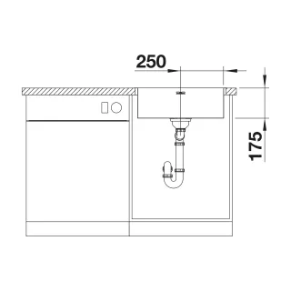 BLANCO SUPRA 500-IF/A stal szczotkowana 526354