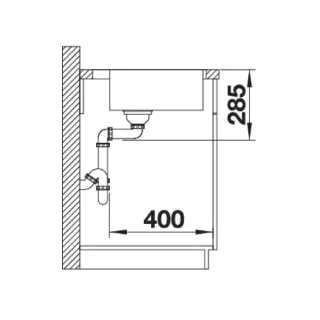 BLANCO SUPRA 400-IF/A stal szczotkowana 526352