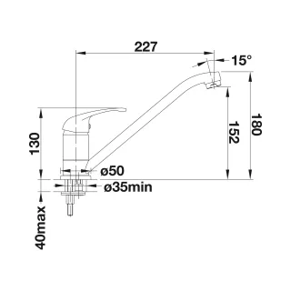 BLANCO DARAS Silgranit-Look delikatny biały 526935