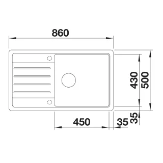 BLANCO LEGRA XL 6 S Silgranit wulkaniczny szary odwracalny 527274