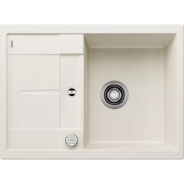 BLANCO METRA 45 S Compact Silgranit delikatny biały odwracalny, korek auto. 527102