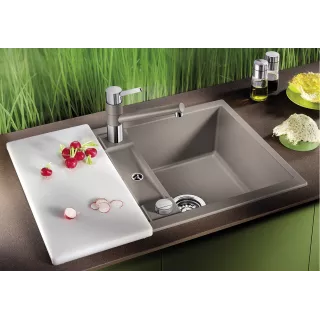 BLANCO METRA 45 S Compact Silgranit delikatny biały odwracalny, korek auto. 527102